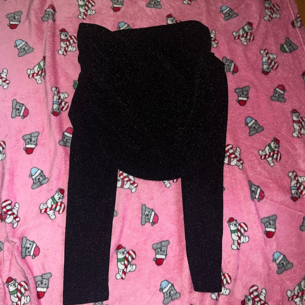 Two piece sparkly pants sets